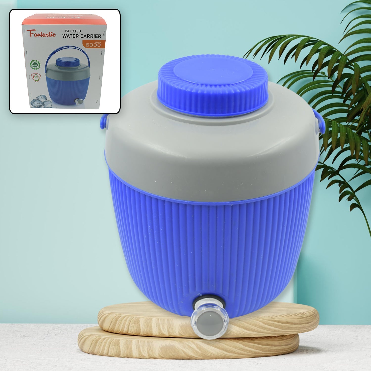 5751 Insulated Water Jug, Insulated Plastic Water Jug with a Sturdy Handle, Water Jug Camper with Tap Plastic Insulated Water Water Storage Cool Water Storage for Home & Travelling (6000 ML ) 5751 Insulated Water Jug, Insulated Plastic Water Jug with a Sturdy Handle, Water Jug Camper with Tap Plastic Insulated Water Water Storage Cool Water Storage for Home & Travelling (6000 ML )